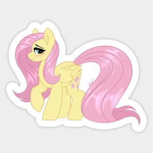 Gleeful Fluttershy Sticker